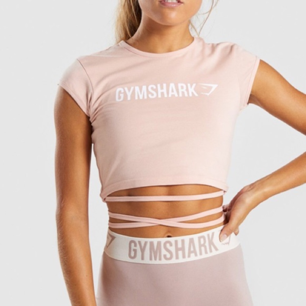 gymshark ribbon crop top